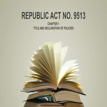 R.a. 9513-chapter-1 | PPTX