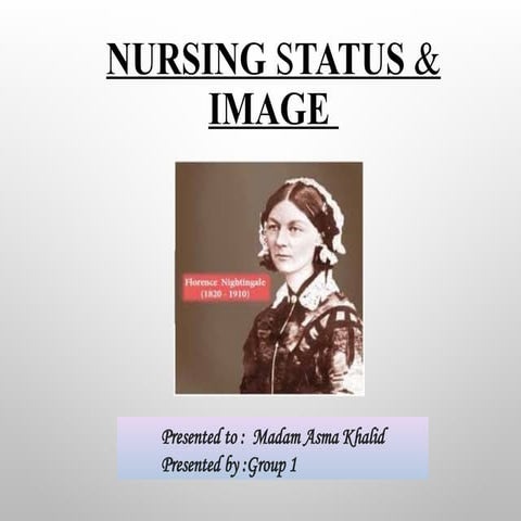 Nursing status and image Subject Nursing Seminar