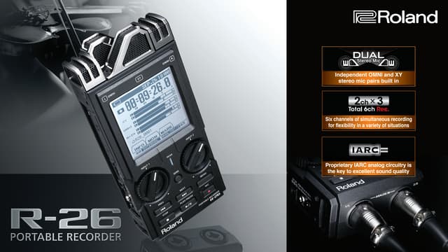 Roland R-26: Portable Recorder