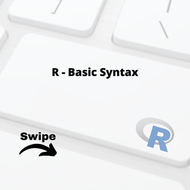 R basic syntax | PDF | Programming Languages | Computing