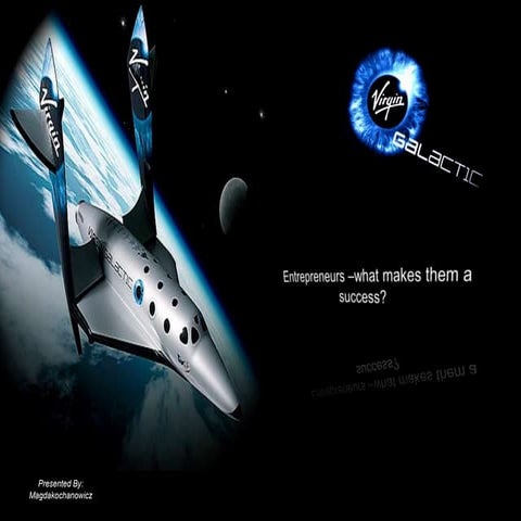 Entrepreneurs - what makes them a success