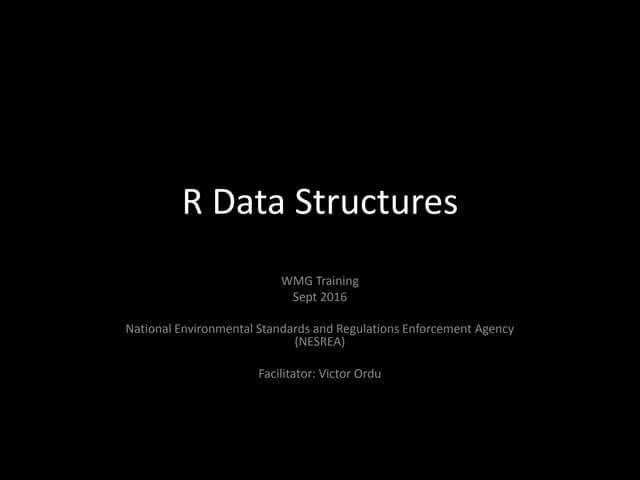 R Data Structures (Part 1)