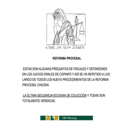 R E F O R M A J U D I C I A L