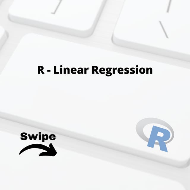 R   linear regression
