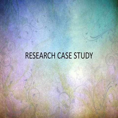R.m case study - Unitedworld School of Business