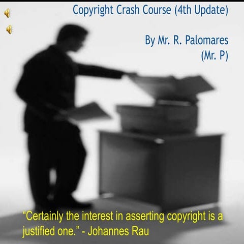 R. palomares's copyright crash course updated from chapter 8 and 9 readings