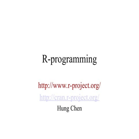 Basics of R-Programming with example.ppt | Programming Languages ...