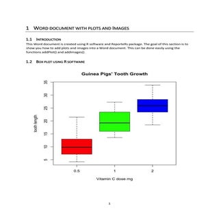 Add plots and images to a word docu...