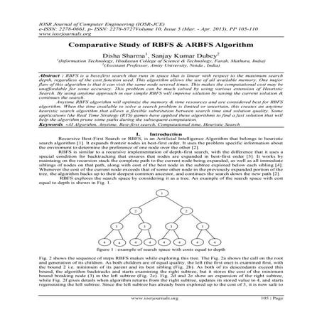 Comparative Study of RBFS & ARBFS Algorithm | PDF