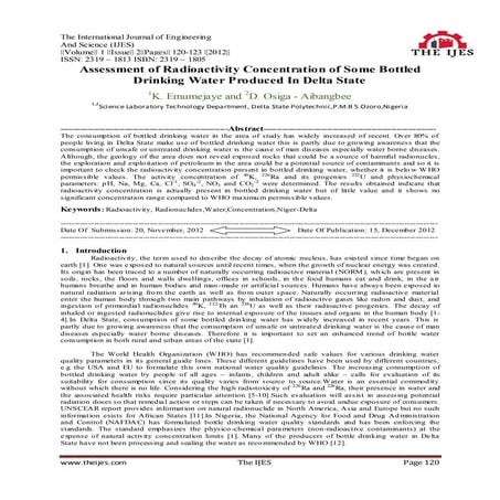 The International Journal of Engineering and Science (IJES)