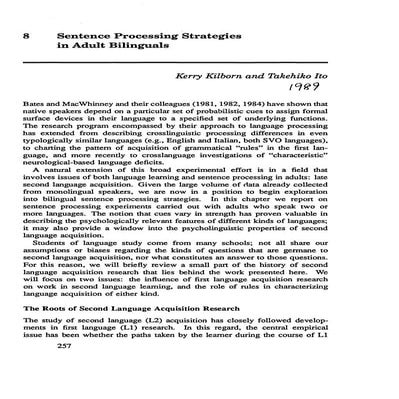 R021 Kilborn, K., & Ito, T. (1989). Sentence processing strategies in adult b...