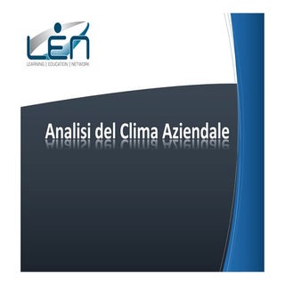 [R023] Analisi del Clima Aziendale