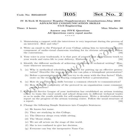 R05420107 advancedcommunicationskills