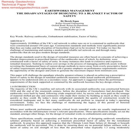 "The Disadvantages of Designing to a Blanket Factor of Safety"