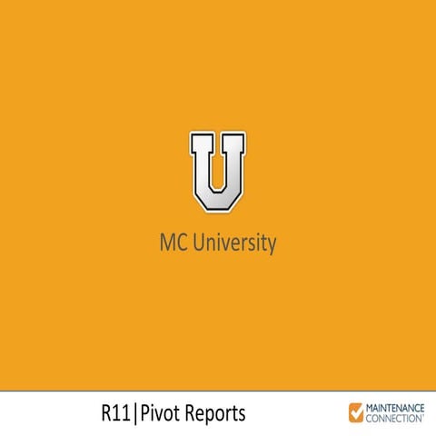 R11 - Pivot Reports (MCU)