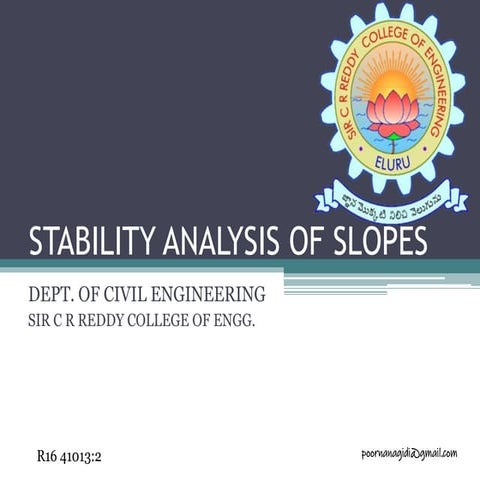 R16 41013.2 stability analysis of slopes | PDF