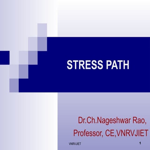 Stress Path Method in Geomechanics geotechnical