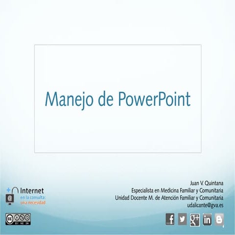Nociones de manejo de powerpoint
