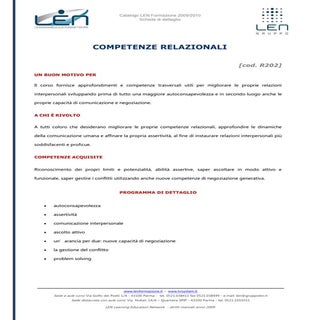 Competenze relazionali - Scheda cor...
