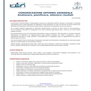 Comunicazione interna aziendale - s...