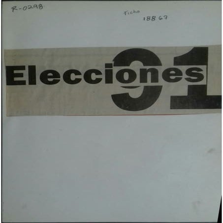 R298 Elecciones 1991 74 p PDF