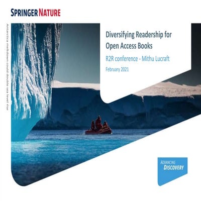 R2R 2021: Diversifying readership for OA books (presentation by Mithu Lucraft)