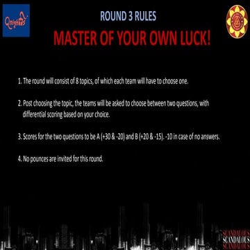 Business Quiz Mahaqumbh '21 Round 3