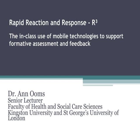 Rapid Reaction and Response Project