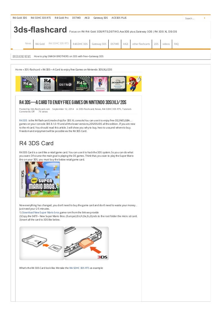 R4 3DS—a card to enjoy free games on nintendo 3ds(xl) 2ds _ 3dsflash…