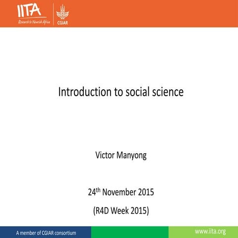 Introduction to social science
