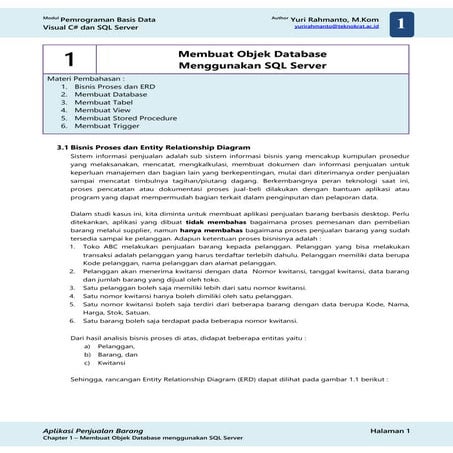 Chapter 01 - Pembuatan Database