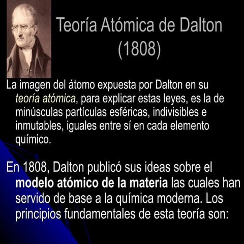 teoria atómica de dalton