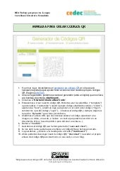 Miniguía para crear códigos QR. REA...