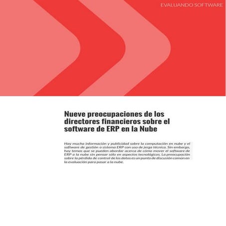 Nueve preocupaciones de los directores financieros sobre el software de ERP e...
