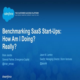 SaaStr at Dreamforce '14:  Benchmar...