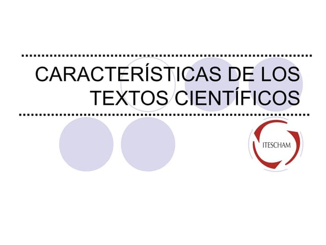 Características de los textos cient...