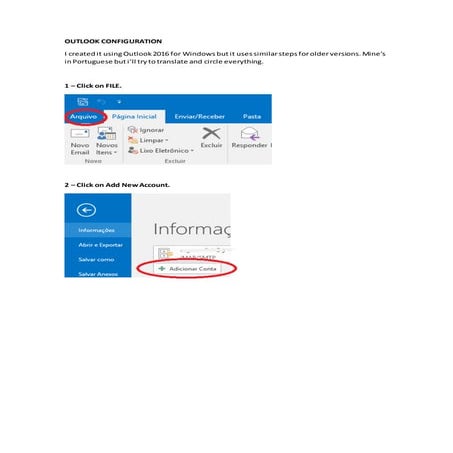 Ra outlook configwindows