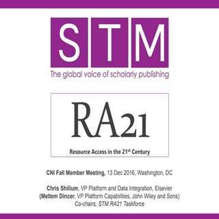 Chris Shillum: Overview of the RA21...