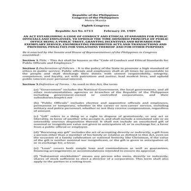 Republic act no. 6728 | PPT