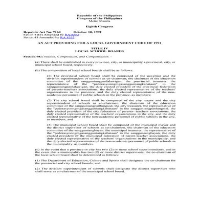 Ra 7160   local government code