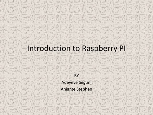 Raaaaassspberry pi
