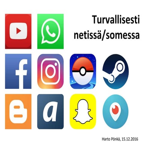 Turvallisesti netissä/somessa