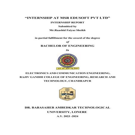 Raashid final report on Embedded Systems