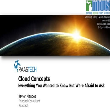 Cloud Concepts - Everything You Wanted to Know But Were Afraid to Ask