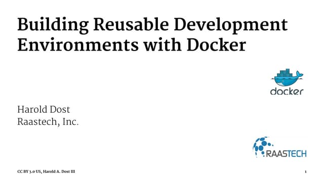 Building Reusable Development Environments with Docker