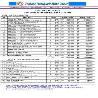 Rab alat lab ipa smp sma 2014