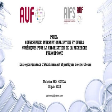 Evalution de la recherche dans la région MENA