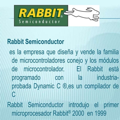 Rabbit microcontroladores | PPTX