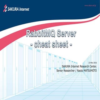 RabbitMQ Server - cheat sheet -