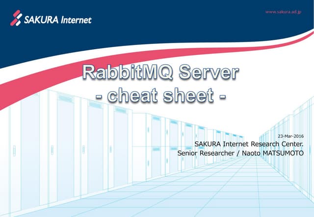 RabbitMQ Server - cheat sheet -